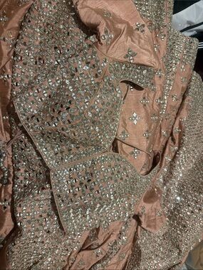 New Rose mirrorwork lehenga (XS)